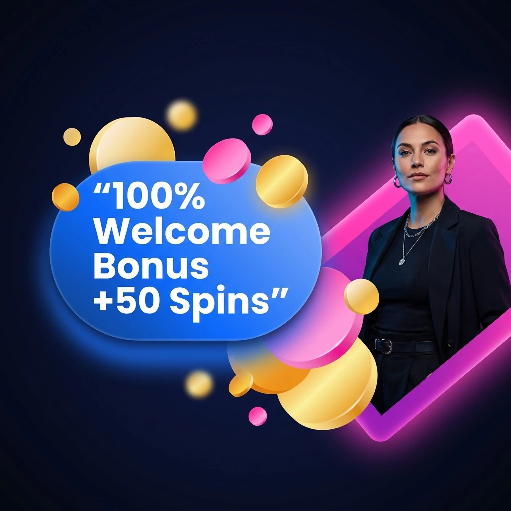 100% Welcome Bonus + 50 Spins